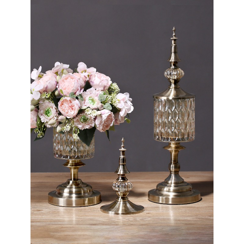 Decor Lighting Cy - 유럽풍의 고급스러운 크리스털 유리 꽃병, 장식용,