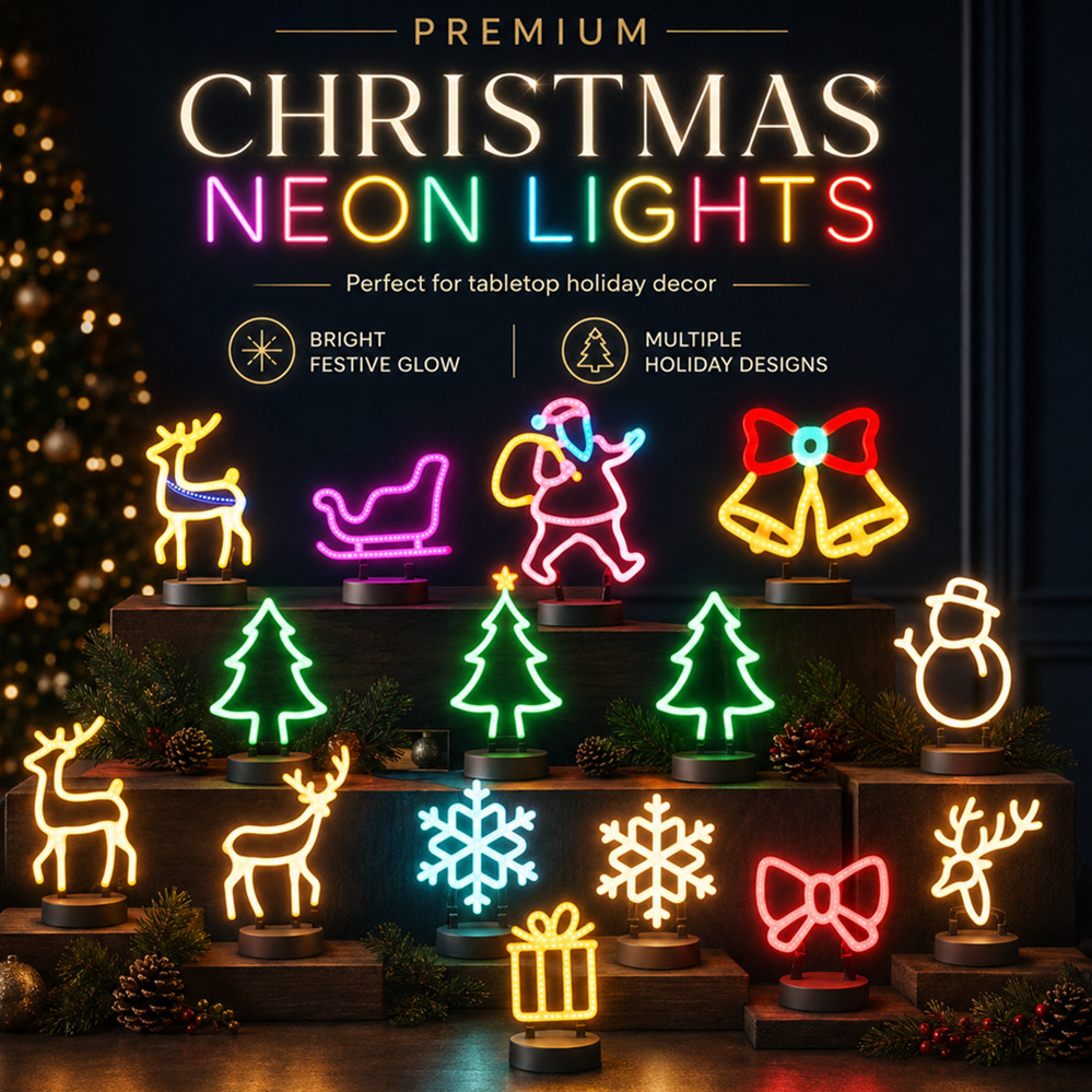 Lighting Christmas Decor - 크리스마스 장식 LED 네온사인 조명 사슴