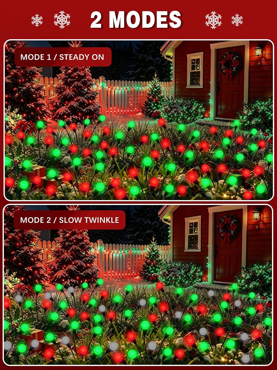 실외 크리스마스 장식용 태양광 반딧불이 조명, 8개 세 - Lighting Christmas Decor 리뷰 및 가격