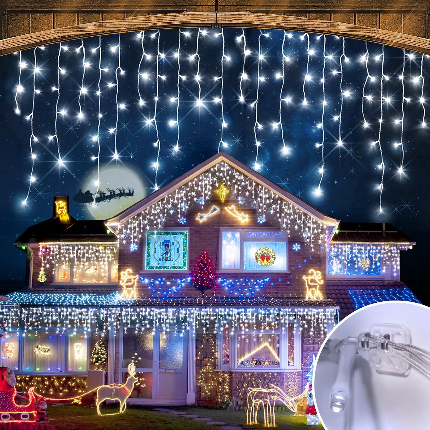 실외용 크리스마스 장식용 전구, 164피트(약 50미터 - Lighting Christmas Decor 리뷰 및 가격