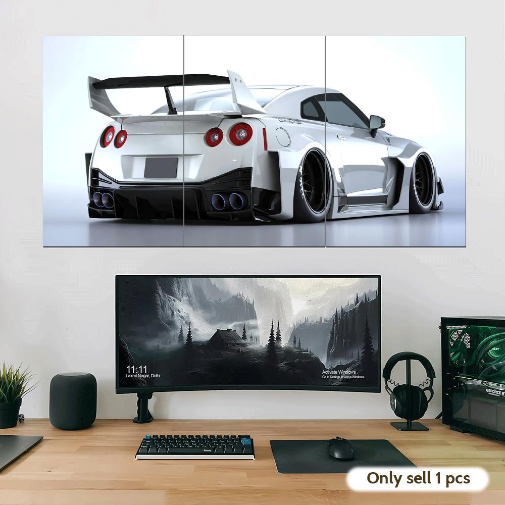 화이트 일본 슈퍼 스포츠카 포스터 스티커 자기 접착 아 - Lighting Mcqueen Bedroom Decor 리뷰 및 가격