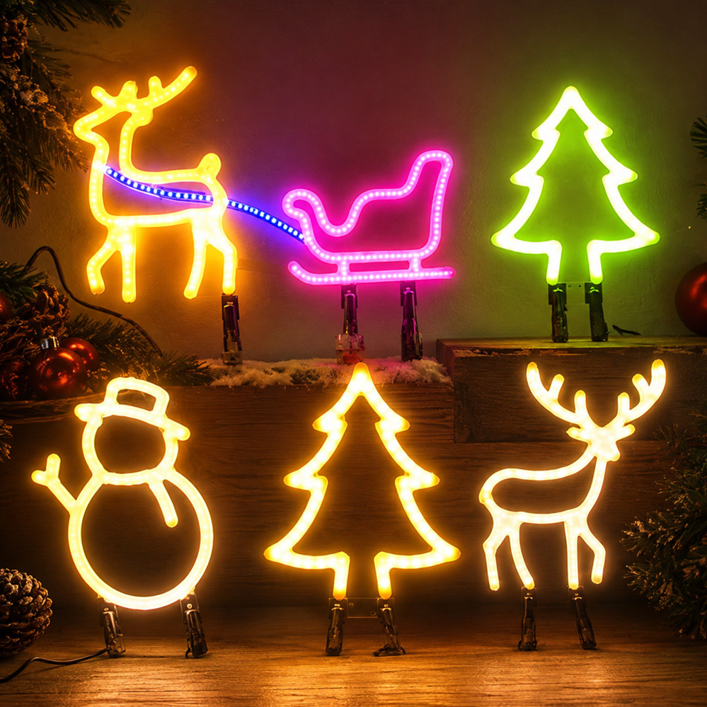 크리스마스 장식 LED 네온사인 조명 사슴 머리 LED - Lighting Christmas Decor 리뷰 및 가격