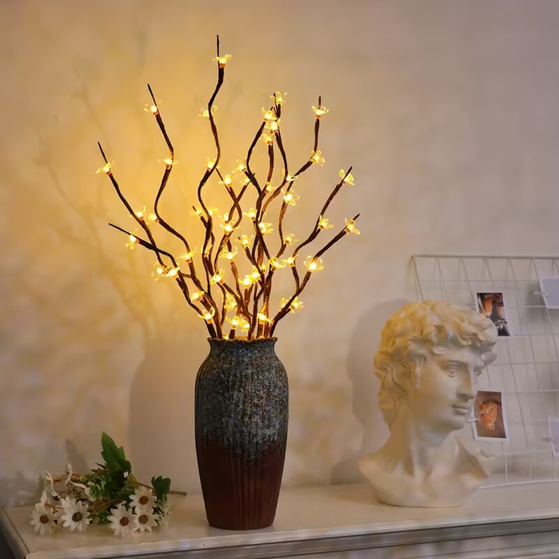 1/2PC 20LED 벚꽃 나무 가지 조명 실내외 홈  - Lighting Decoration Ideas 리뷰 및 가격
