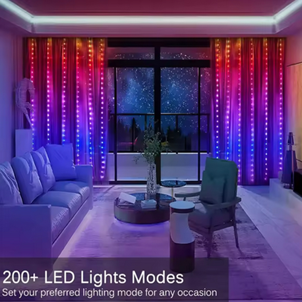 3M RGB 스마트 LED 커튼 조명 크리스마스 장식  - Lighting Christmas Decor 리뷰 및 가격